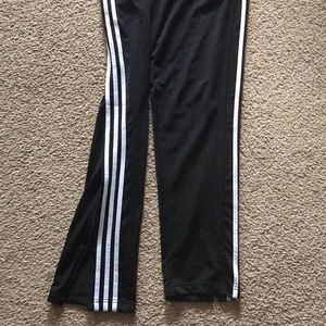 Large Adidas Track Pants Black